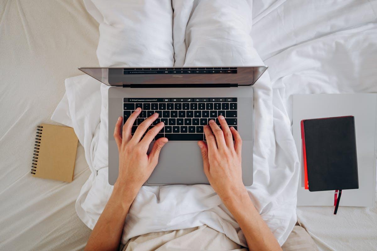 Email marketing for hotels on laptop