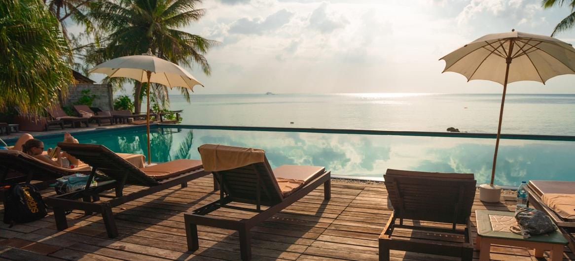 Resort pool with lounge chairs — hotel ADR trends 2026