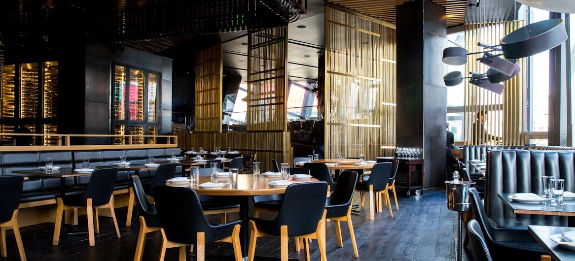 Restaurant interior with warm lighting — restaurant industry statistics 2026