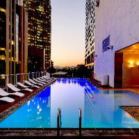 Hotel rooftop pool
