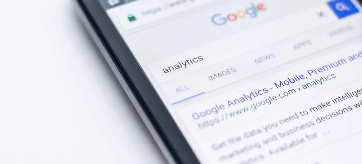Smartphone Showing Google Analytics Attribution