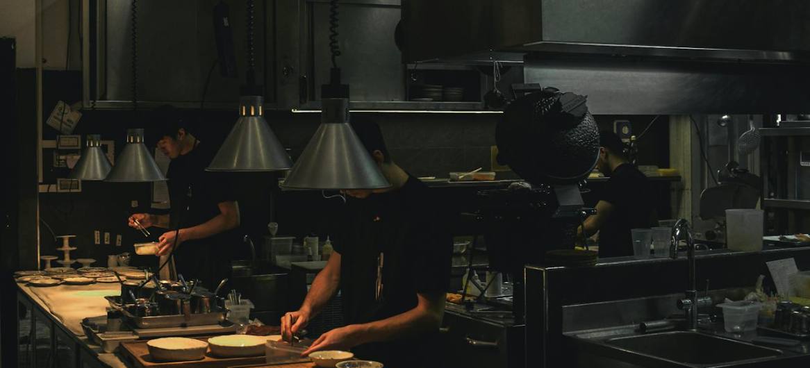Restaurant kitchen team — restaurant storytelling marketing